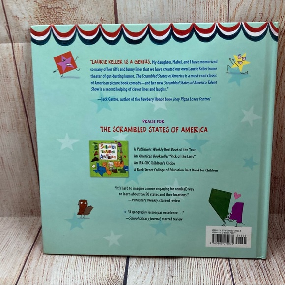 The Scrambled States Of America Hardcover Book By Laurie Keller - Picture 3 of 16